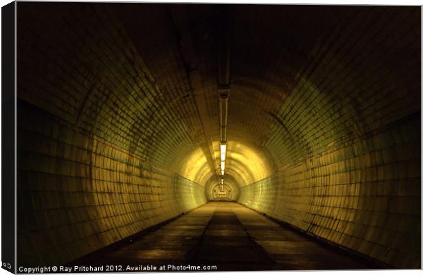 Tunnel Under The Tyne Canvas Print by Ray Pritchard