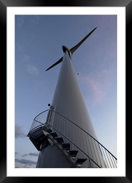 wind turbine Framed Mounted Print by Northeast Images