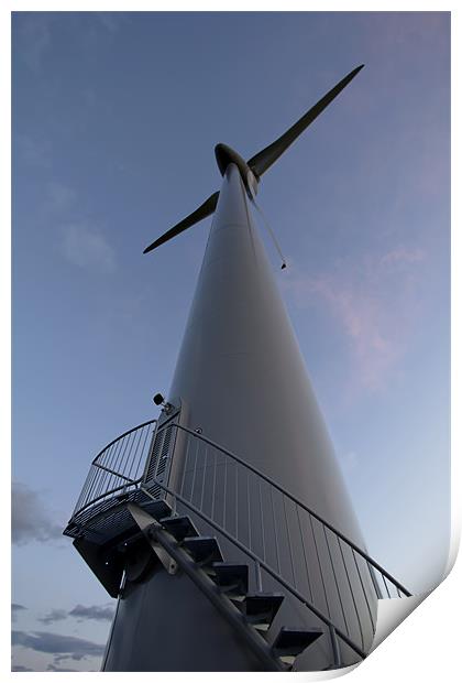 wind turbine Print by Northeast Images