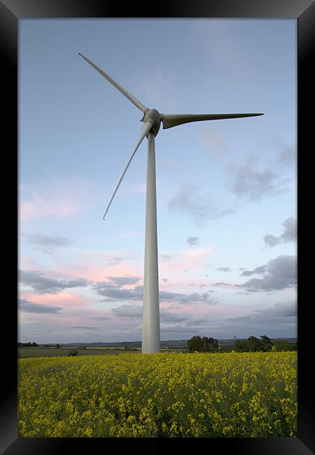 wind turbine Framed Print by Northeast Images