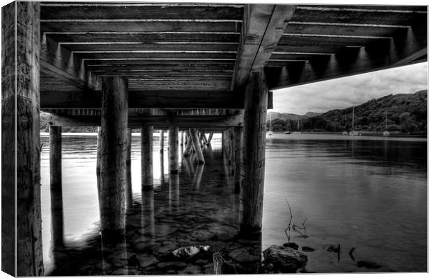 Jetty in Windermere Canvas Print by Andrew Holland