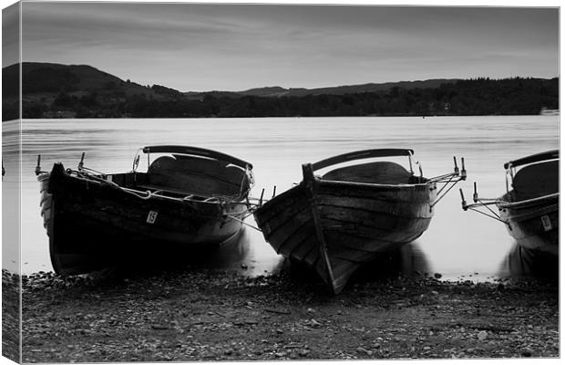 Boats on Windermere Canvas Print by Andrew Holland