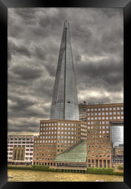 The Shard Skyscraper Framed Print by David French