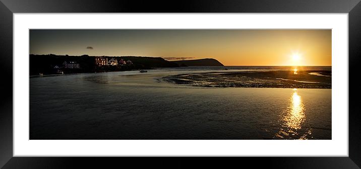NIGHTWALK NEWPORT PEMBS #2 Framed Mounted Print by Anthony R Dudley (LRPS)