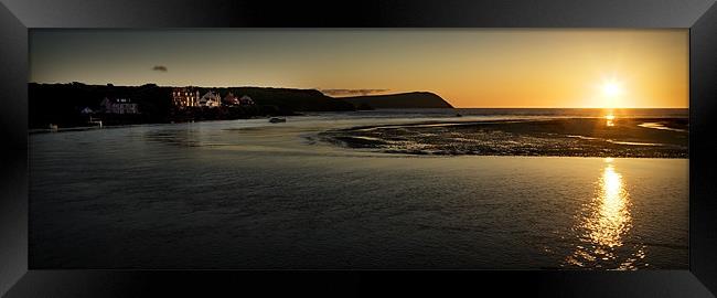 NIGHTWALK NEWPORT PEMBS #2 Framed Print by Anthony R Dudley (LRPS)