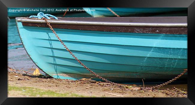 Rowing Boat Framed Print by Michelle Orai