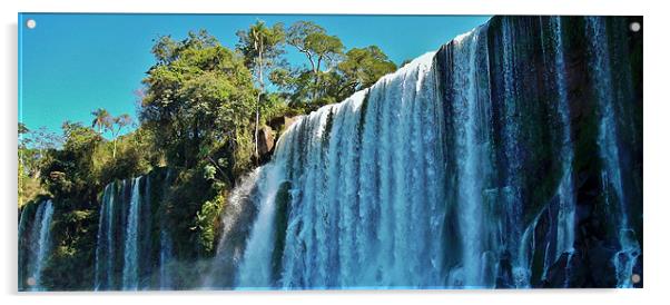 Iguazu Falls. Acrylic by wendy pearson