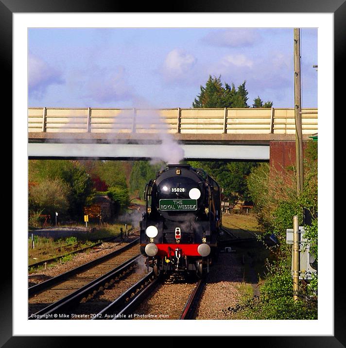 Main Line Steam Framed Mounted Print by Mike Streeter