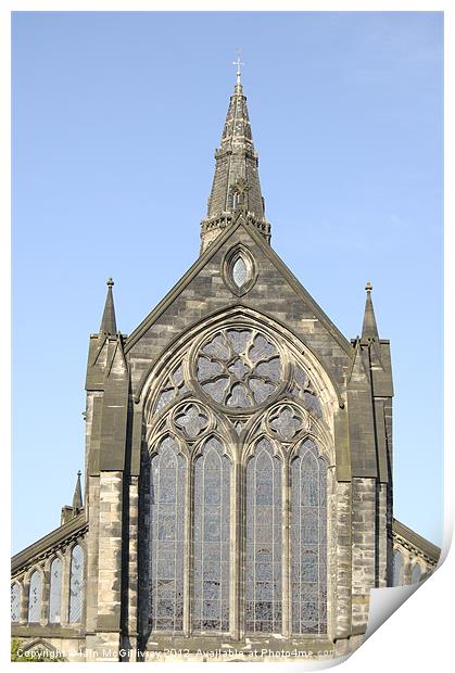Glasgow Cathedral Print by Iain McGillivray