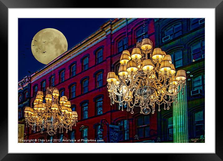Streetlights Framed Mounted Print by Chris Lord