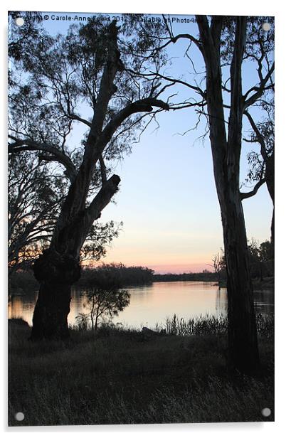 Murray River Sunset Series 2 Acrylic by Carole-Anne Fooks