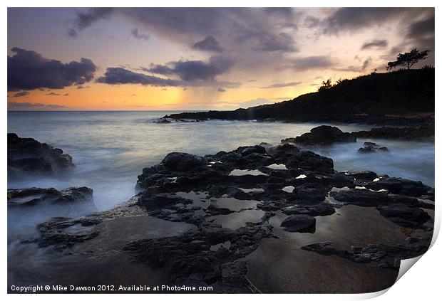 Kauai Storm Passing Print by Mike Dawson