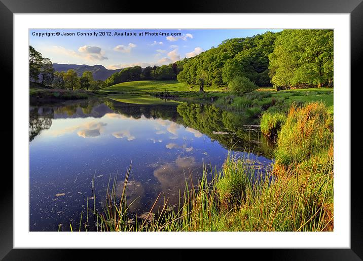 The Brathay Framed Mounted Print by Jason Connolly