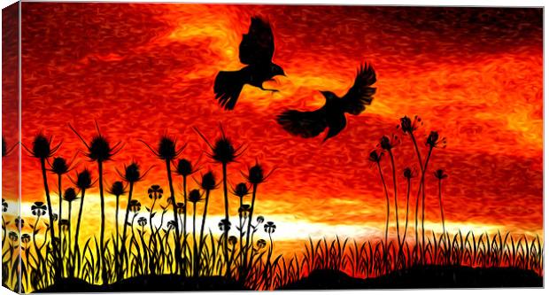 Sunrise. Canvas Print by paul cowles