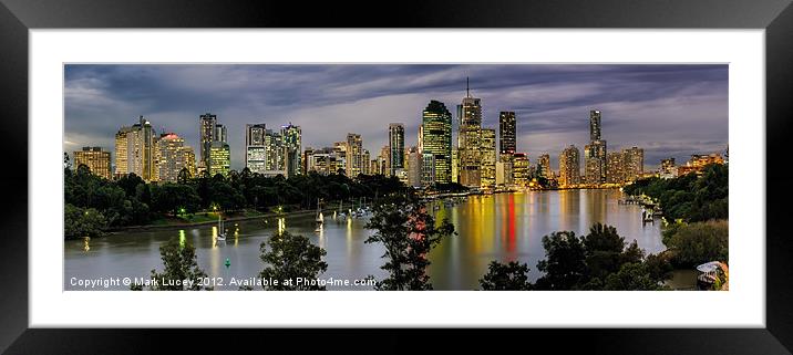 As Happy Hour Begins Framed Mounted Print by Mark Lucey