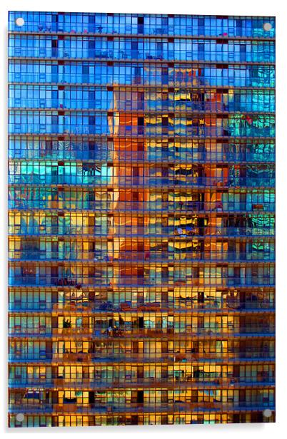 Architectural Reflections Acrylic by David Hare