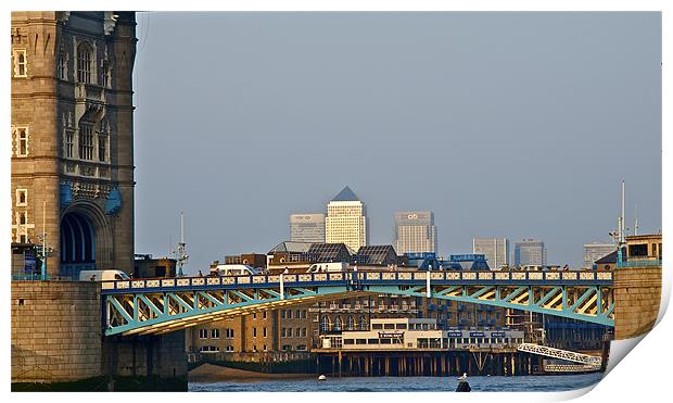 VIEW ON CANARY WAHRF Print by radoslav rundic