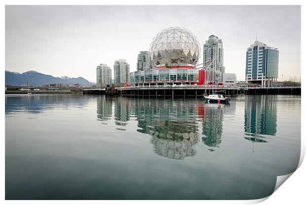 SCIENCE WORLD telus world of science vancouver bc  Print by Andy Smy