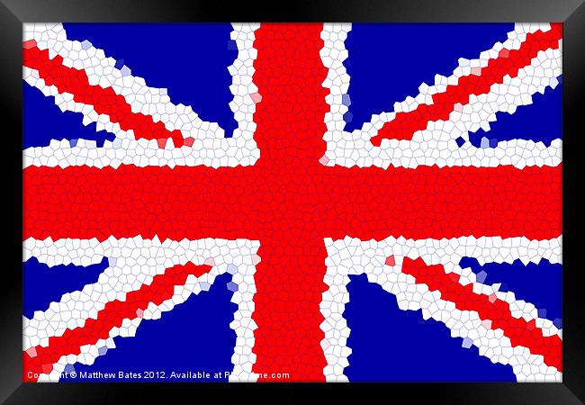 Union Jack Framed Print by Matthew Bates