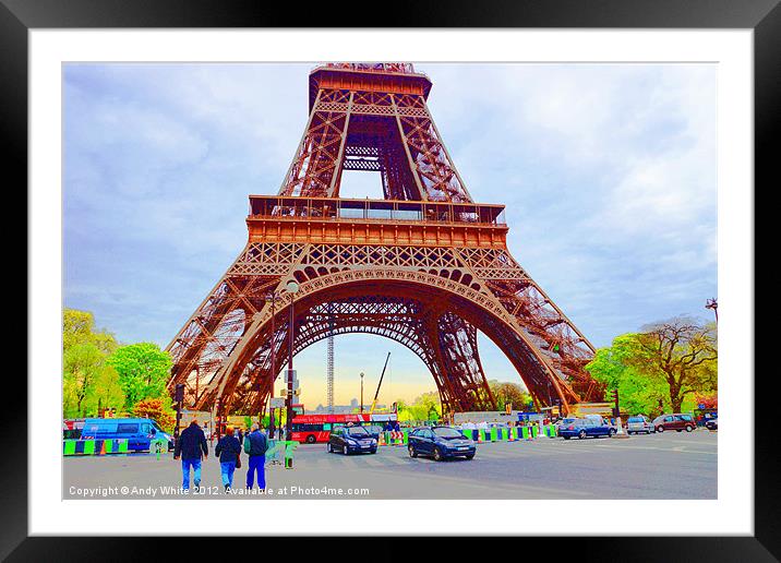 The Eiffel Tower Framed Mounted Print by Andy White