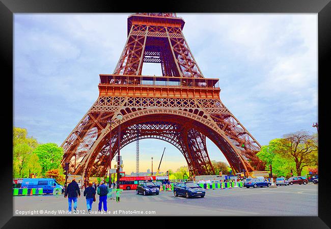 The Eiffel Tower Framed Print by Andy White