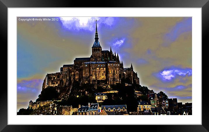 Mont St Michel Framed Mounted Print by Andy White