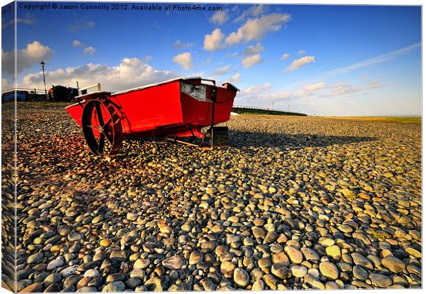 The Little Red Boat Canvas Print by Jason Connolly