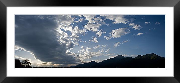 Storm belt over the Alps Framed Mounted Print by Ian Middleton