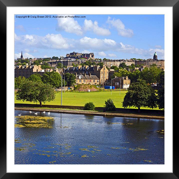 Inverleith Park, Edinburgh Framed Mounted Print by Craig Brown