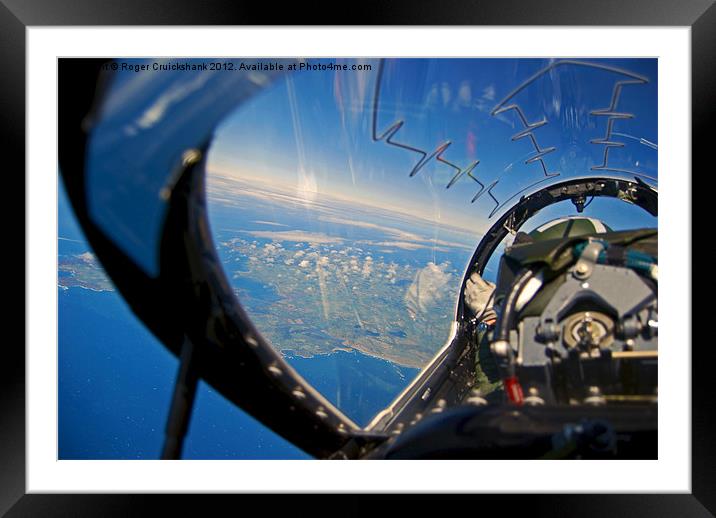 A pilot's eye view Framed Mounted Print by Roger Cruickshank