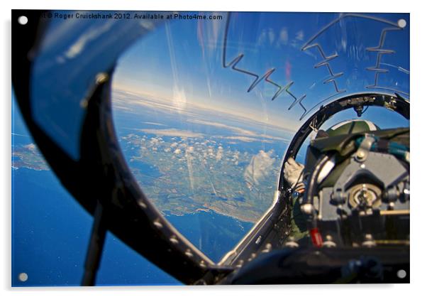 A pilot's eye view Acrylic by Roger Cruickshank
