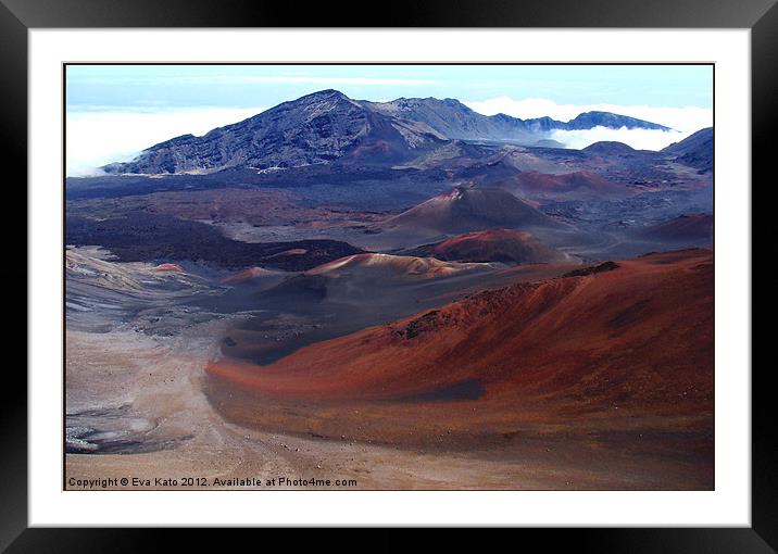 Haleakala Volcano Overview Framed Mounted Print by Eva Kato