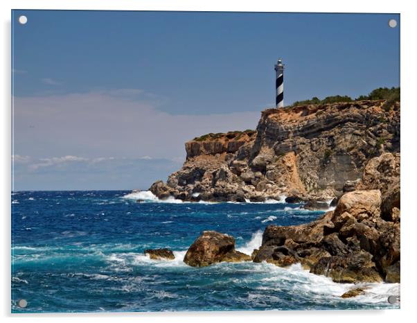 PORTINATX LIGHTHOUSE Acrylic by raymond mcbride