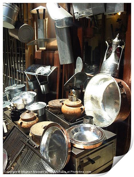 Pots and Pans Print by Stephen Maxwell