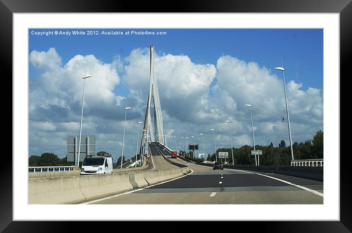 Pont De Normandie Framed Mounted Print by Andy White
