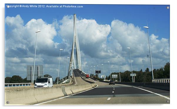 Pont De Normandie Acrylic by Andy White