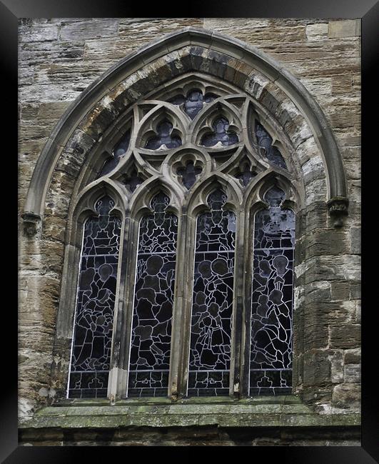 Church Windows Framed Print by Buster Brown