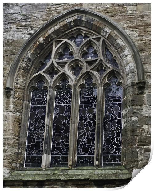 Church Windows Print by Buster Brown
