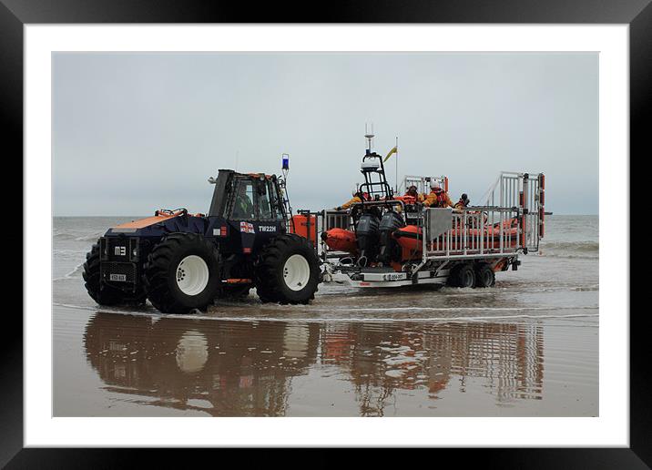 RNLI Lifeboat Capture Framed Mounted Print by Adrian Wilkins