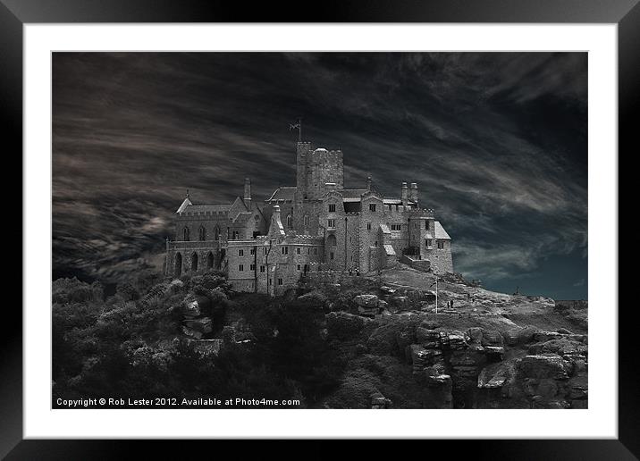 St Michaels Mount Framed Mounted Print by Rob Lester