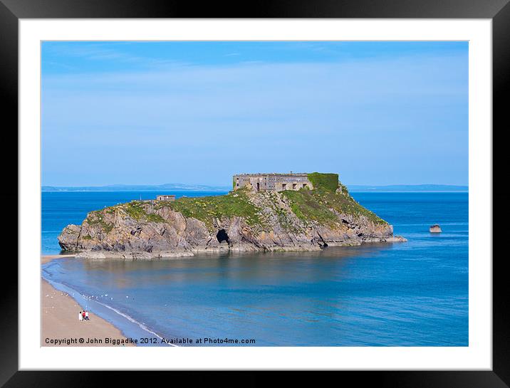 St Catherines Island Framed Mounted Print by John Biggadike