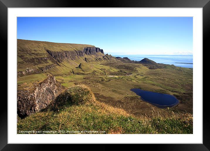 The Quiraing on the Isle of Skye Framed Mounted Print by Paul Messenger