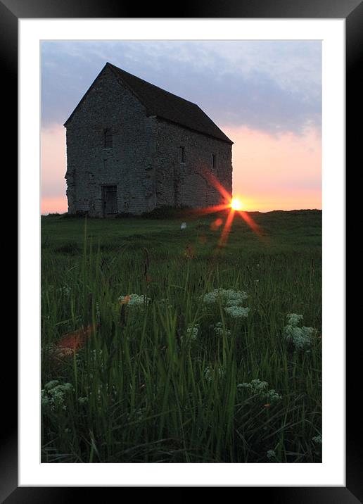 Sunrise at Bradwell On Sea Framed Mounted Print by Adrian Wilkins