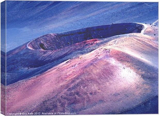 Mouth of the Volcano Canvas Print by Eva Kato