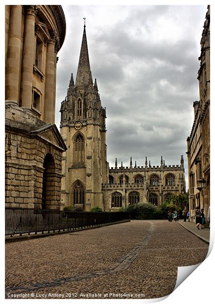 Church of St Mary the Virgin, Oxford Print by Lucy Antony