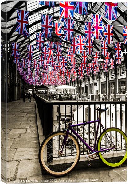 James's Bike Summer 2012 Canvas Print by Matthew Bruce