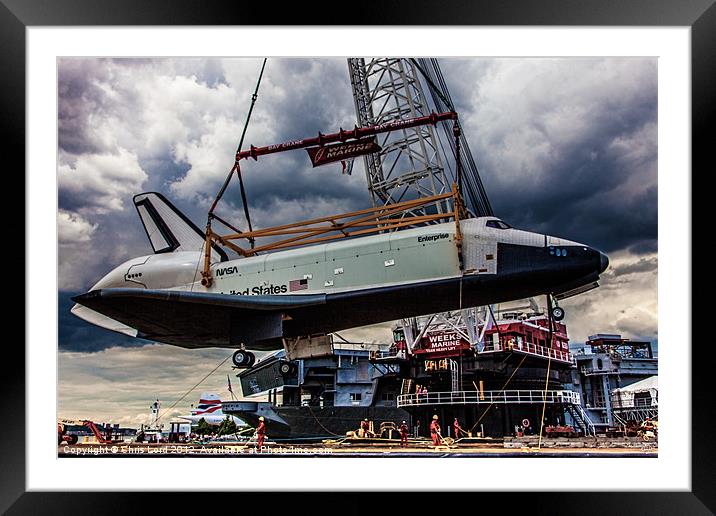 Last Flight of the SS Enterprise Framed Mounted Print by Chris Lord