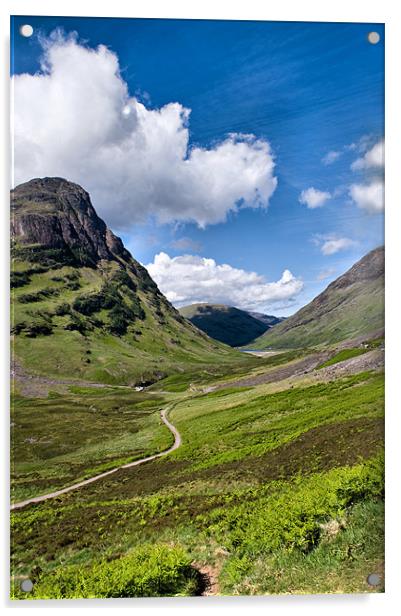 The Pass of Glencoe Acrylic by Jacqi Elmslie