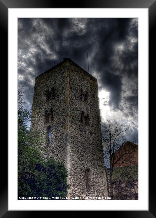 SaxonTower - Oxford Framed Mounted Print by Victoria Limerick