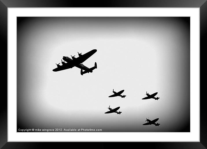 Queens Flight Framed Mounted Print by mike wingrove